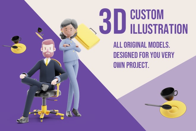 I will model and render 3d illustrations for your project