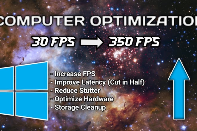 I will optimize and fix your computer for gaming to achieve more fps