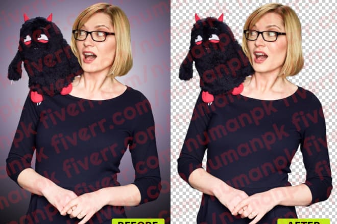 I will photoshop remove background crop resize quickly