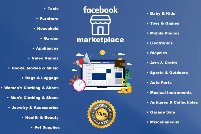I will post products for you on facebook marketplace
