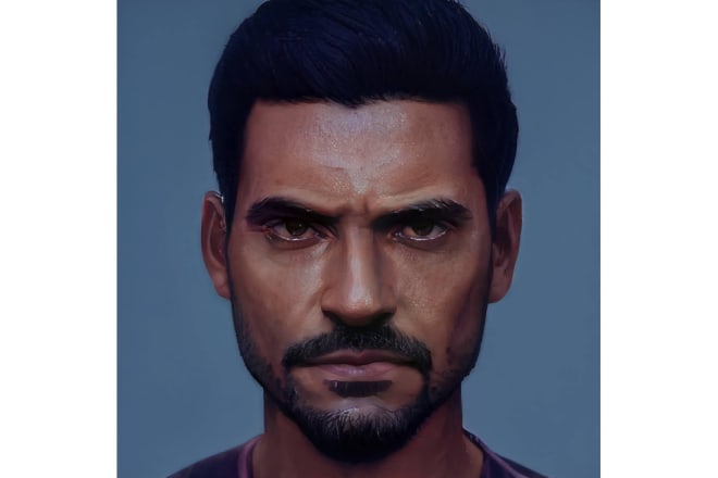 I will produce a photorealistic character portrait in under a day