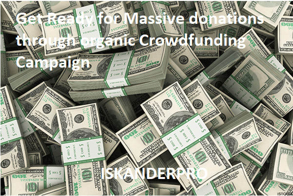 I will promote your any crowdfunding campaign organically to active donors