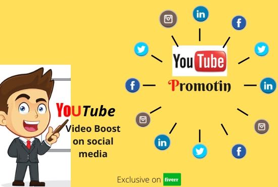 I will promote youtube video on social media