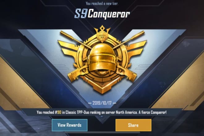 I will push rank till conqueror or ace in pubg mobile