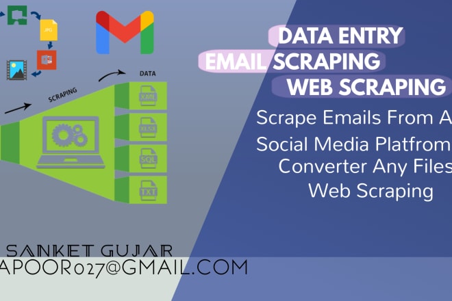 I will scrape active targeted emails from any social media platform