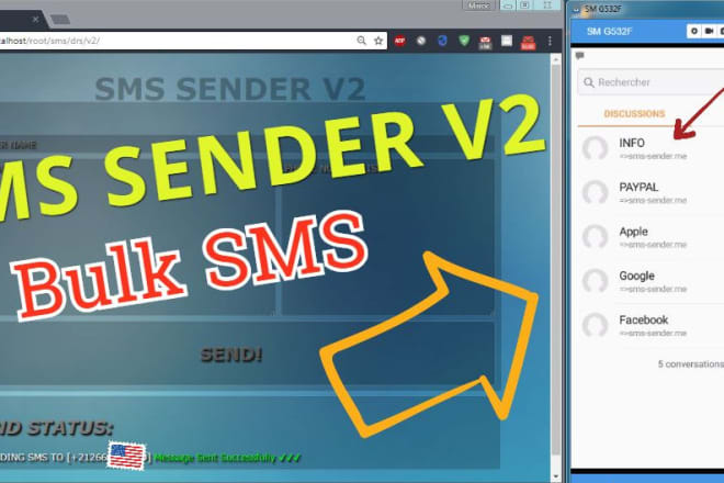 I will send bulk SMS with id or name, bulk email sender, bulk email blast, USA list