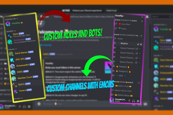 I will set up a professional discord server for you