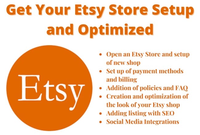 I will setup your etsy store and optimize it to up your sales