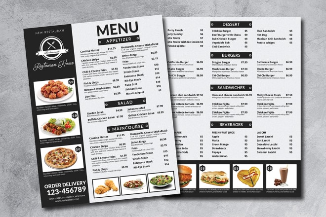 I will translate a restaurant food menu from arabic to turkish or english