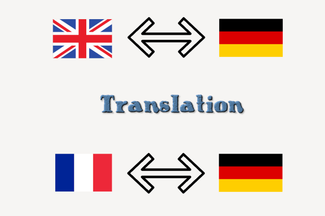 I will translate from and to english, german and french