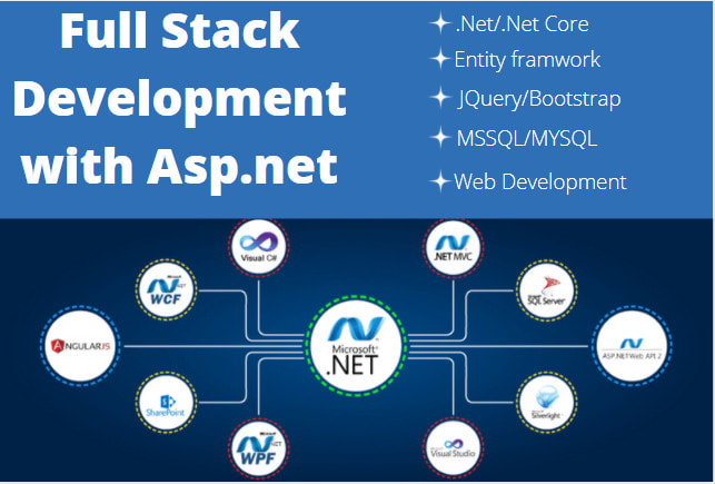 I will web development in dot net with sql database