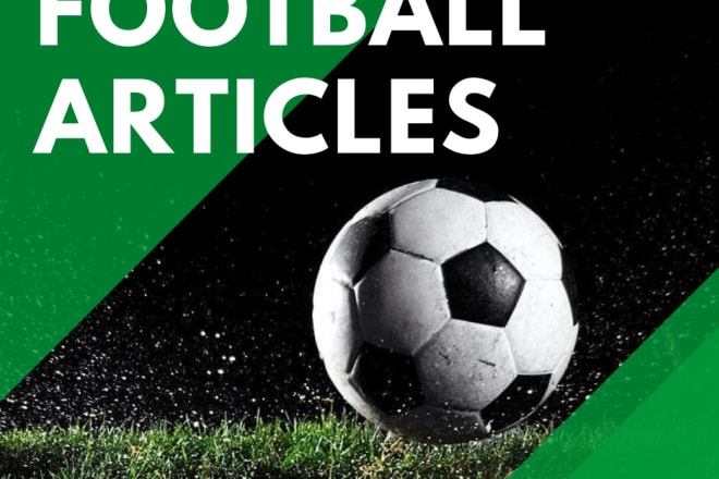 I will write a professional football soccer article