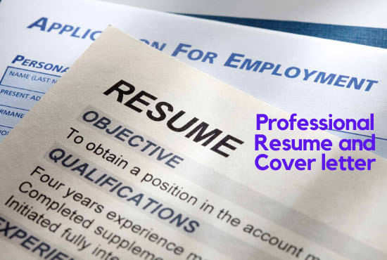 I will write a professional resume and cover letter