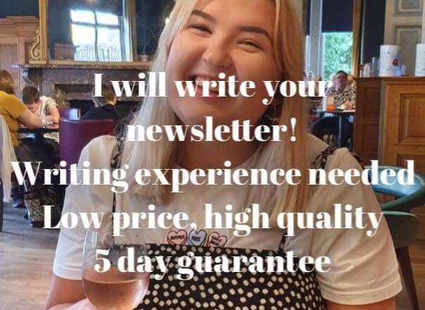 I will write your email newsletter