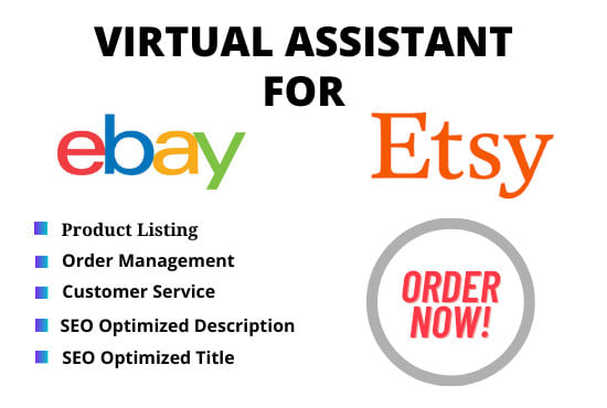 I will your virtual assistant ebay account listing, etsy product listing