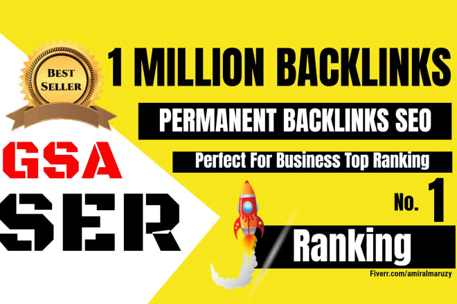 I will build 1 million backlinks SEO skyrocket your rank in google