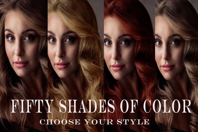 I will change your hair color in photoshop
