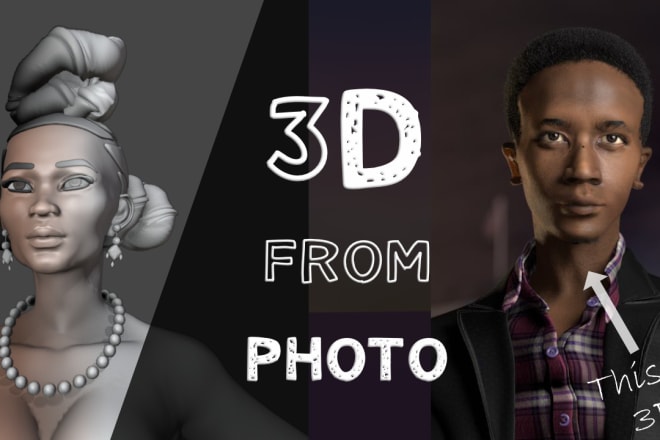 I will create a 3d model from a photo