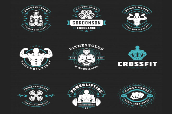 I will create a unique modern physical and fitness logo for you with free revisions