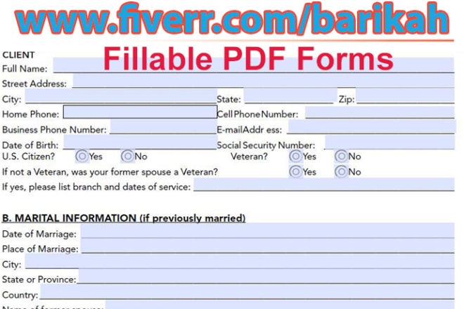 I will create fillable PDF forms professionally