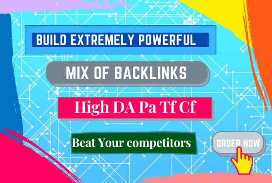 I will create mix links with high da for your website