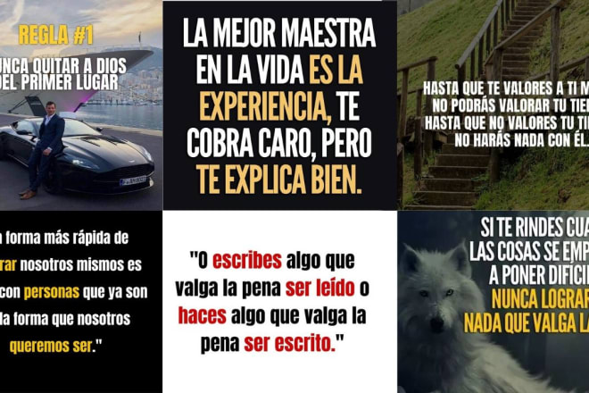 I will daré 1500 imágenes de citas motivacionales, inspiradoras