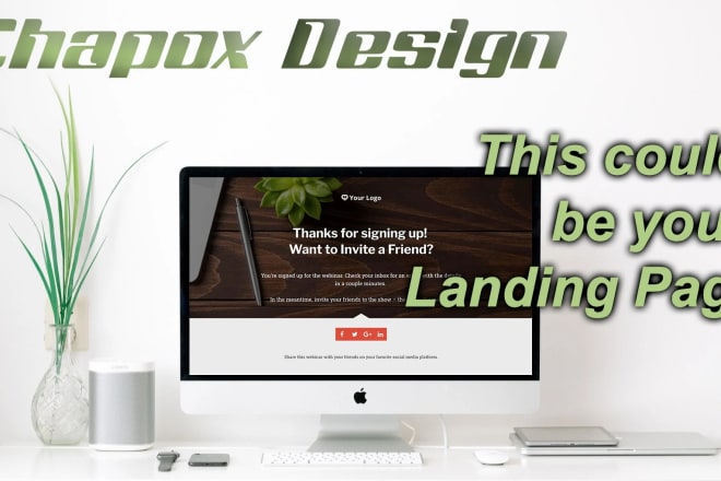 I will design a high converting landing page