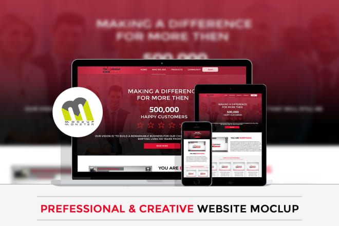 I will design an creative psd website mockup in 24 hours