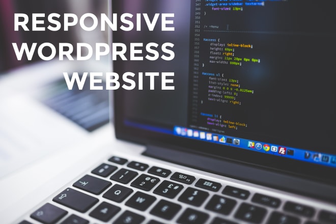 I will design and develop a responsive wordpress website