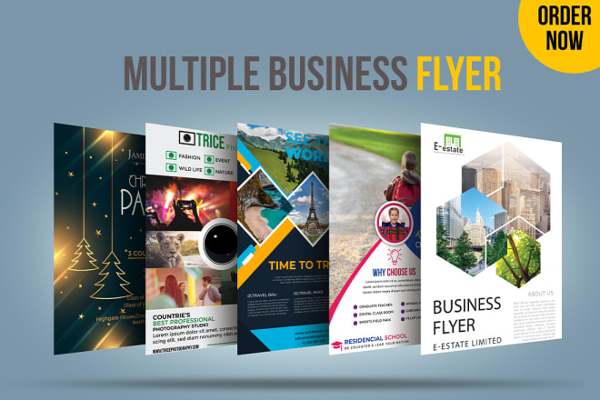I will design business flyers and marketing materials