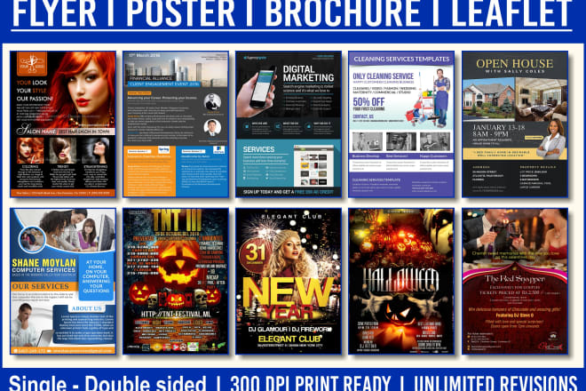 I will design flyer, brochure,postcard,voucher,raffle ticket