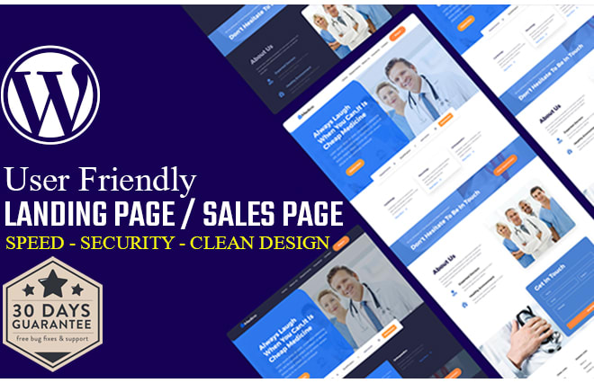 I will design modern landing page, sales page, single product page