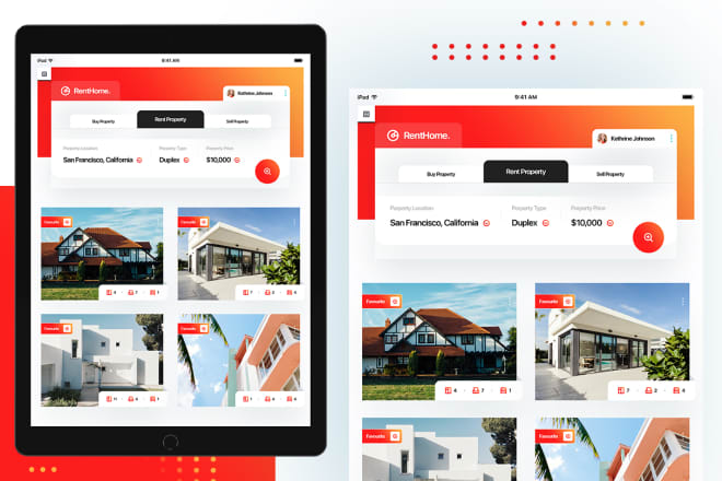 I will design professional ipad app ui design