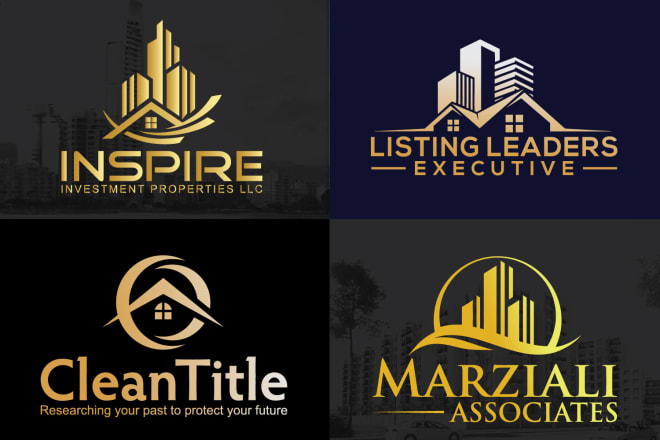 I will design real estate construction and property logo