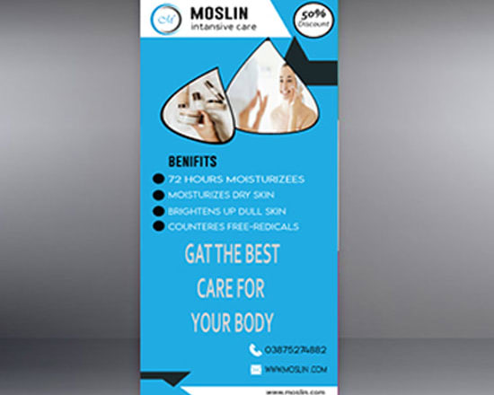 I will design roll up banner, x stand, pop up banner
