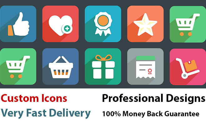 I will design your custom unique icon set, source file included ai