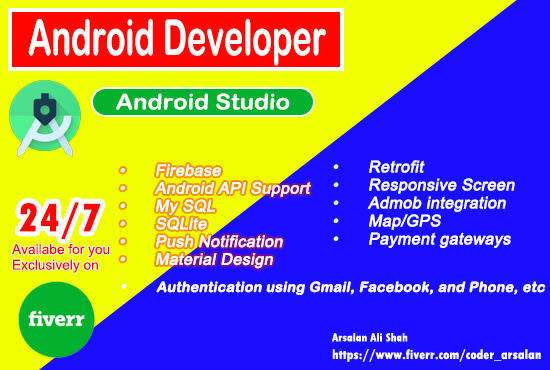 I will develop android apps for you