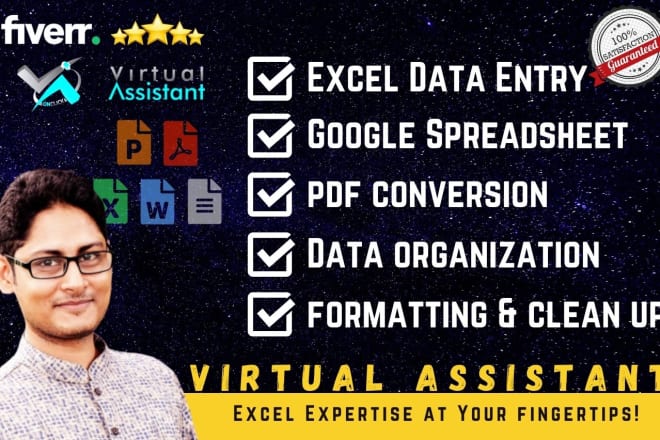 I will do excel data entry, cleanup and formatting