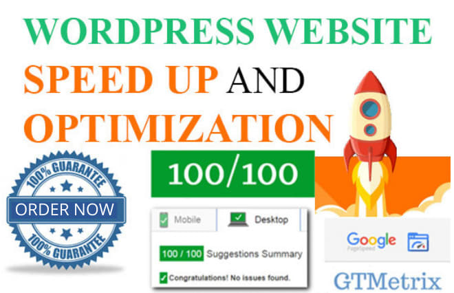 I will do increase wordpress speed optimization with gtmetrix