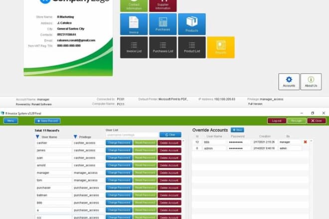 I will do invoice system fully updated