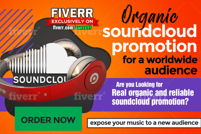 I will do organic soundcloud promotion to a worldwide audience