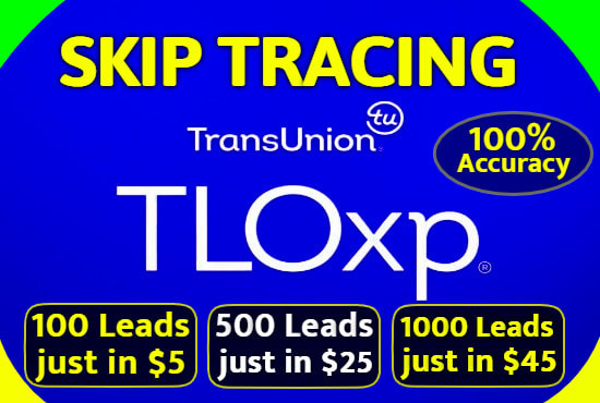I will do real estate skip tracing for real estate investors