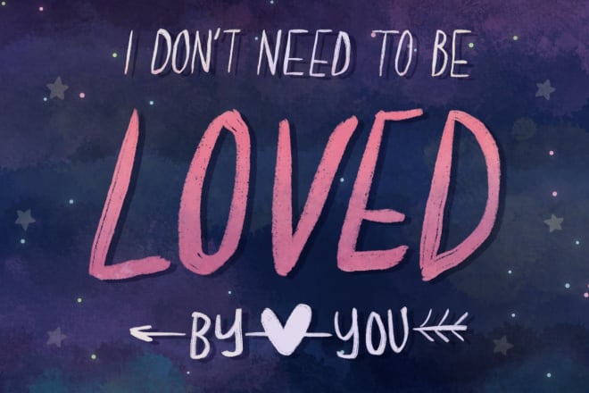 I will make typography based artwork