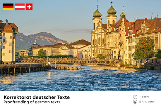 I will proofread german texts of any type