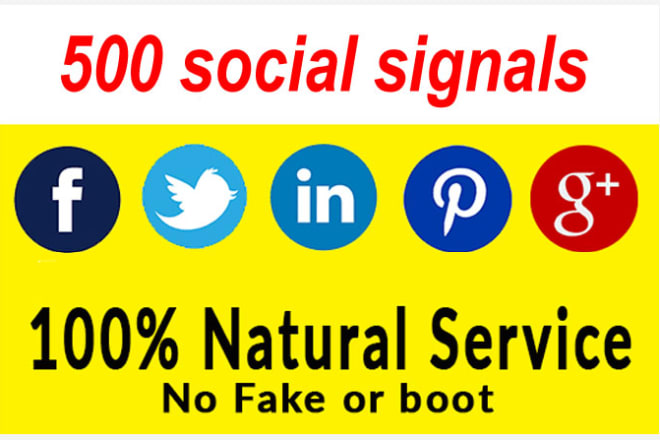I will social media marketing bookmarks, signal and shared