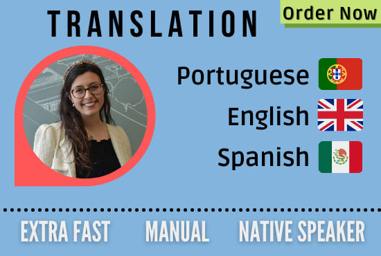 I will translate english and spanish to portuguese pt