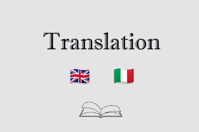 I will translate italian to english and english to italian