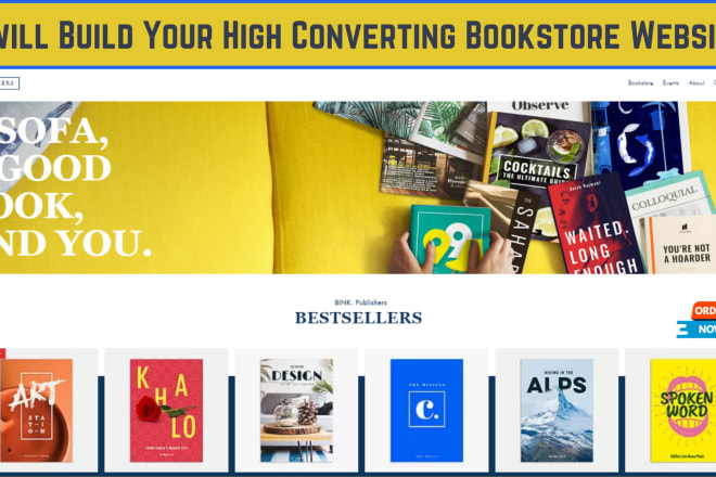 I will build high converting online book store website