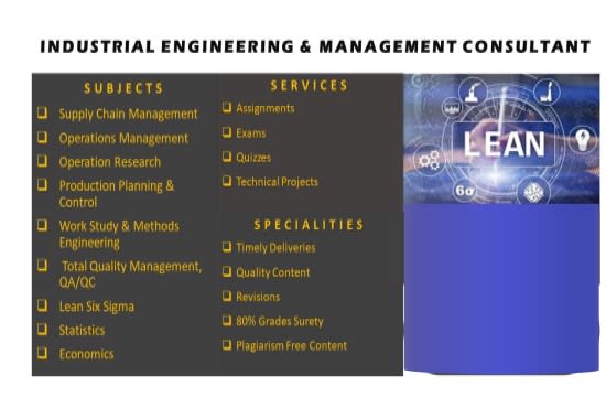 I will assist in industrial and system engineering projects tasks