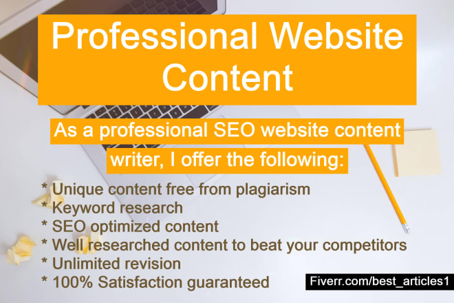 I will be your creative SEO website content writer or rewriter